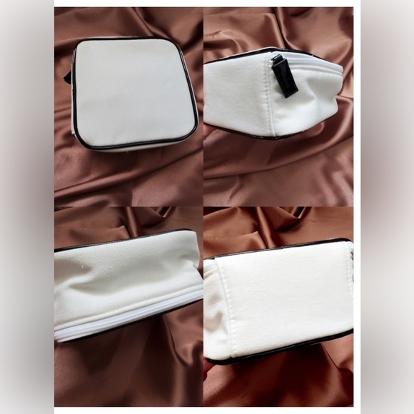 Auth. CHANEL Restyled Square White & Black Crossbody/Handbag from Cosmetic Case - Picture 14 of 16